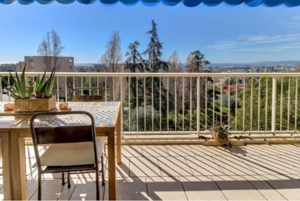 Lejlighed Terrasses De La Corniche, 2P 65M2 Spacieux, Terrasses Mer & Montagne, Piscine Et Parking Prive Nice