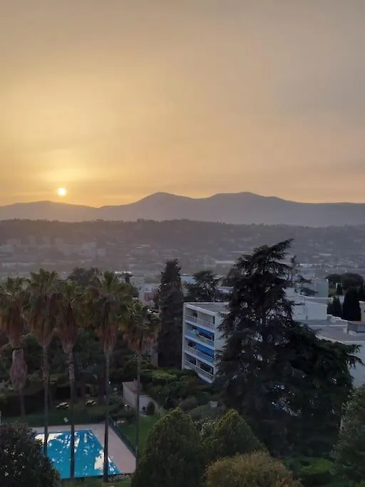 Terrasses De La Corniche, 2P 65M2 Spacieux, Terrasses Mer & Montagne, Piscine Et Parking Prive Nice