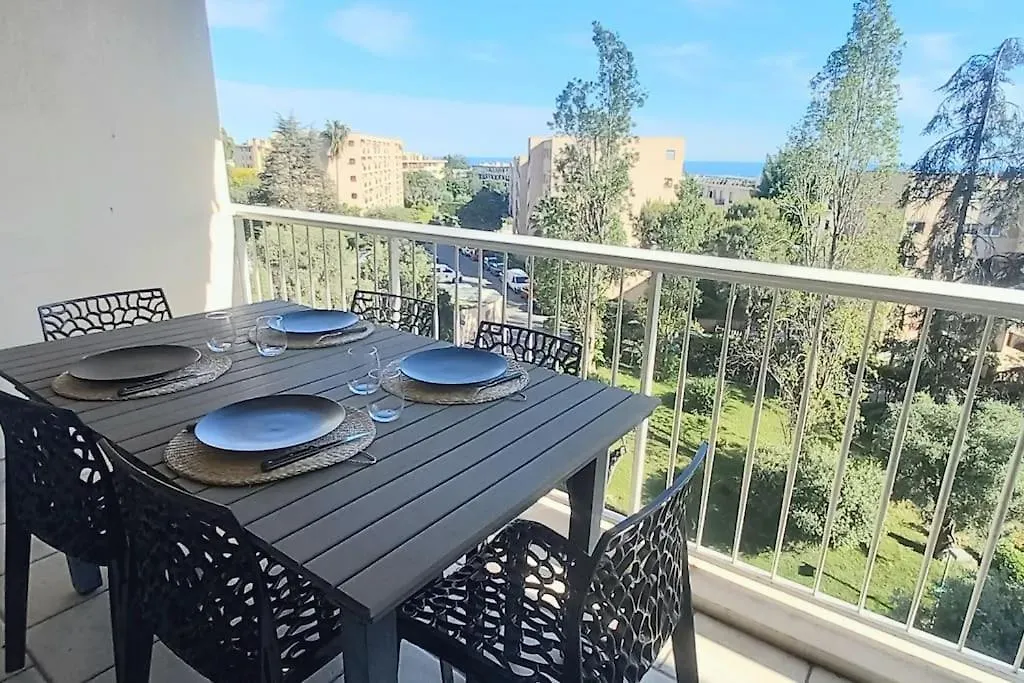 Terrasses De La Corniche, 2P 65M2 Spacieux, Terrasses Mer & Montagne, Piscine Et Parking Prive Nice Lejlighed