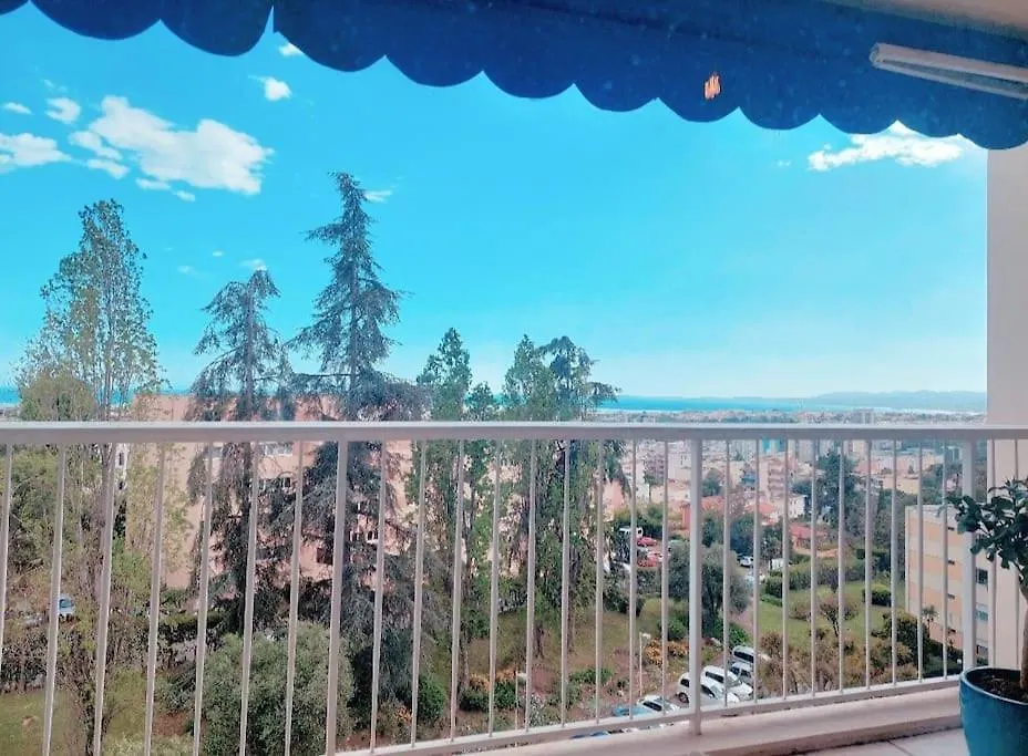 Terrasses De La Corniche, 2P 65M2 Spacieux, Terrasses Mer & Montagne, Piscine Et Parking Prive Nice Lejlighed